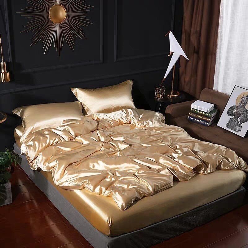 Satin Silk Bedsheet Set